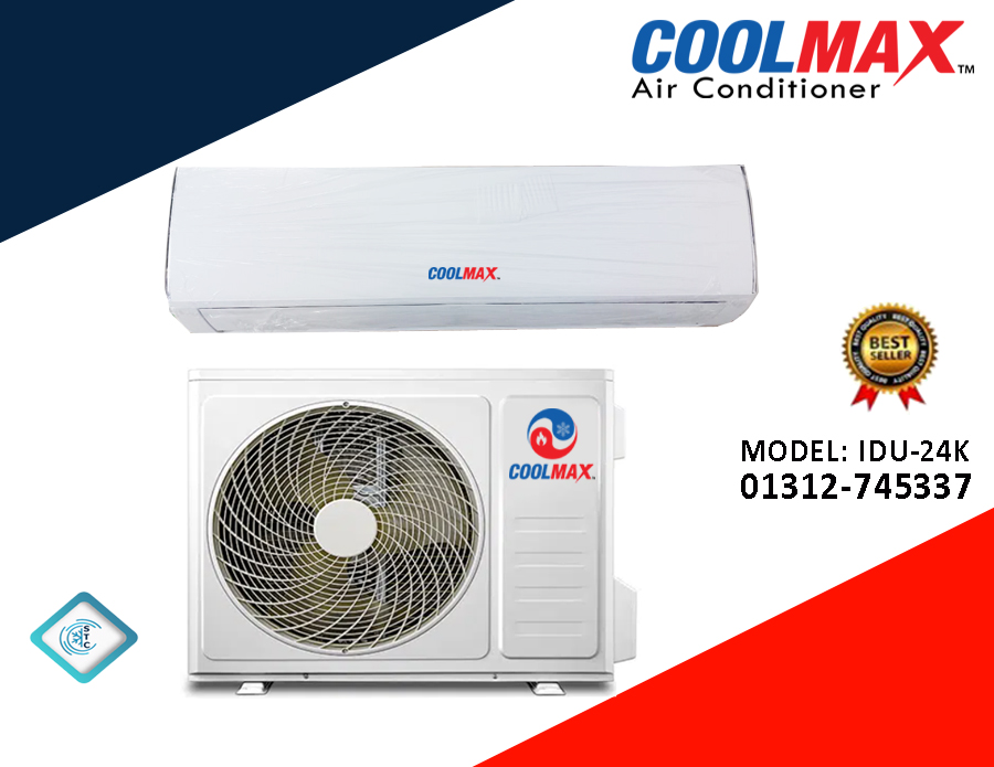 2.0 Ton Coolmax Brand Wall Type (Non-Inverter) AC (IDU-24K)